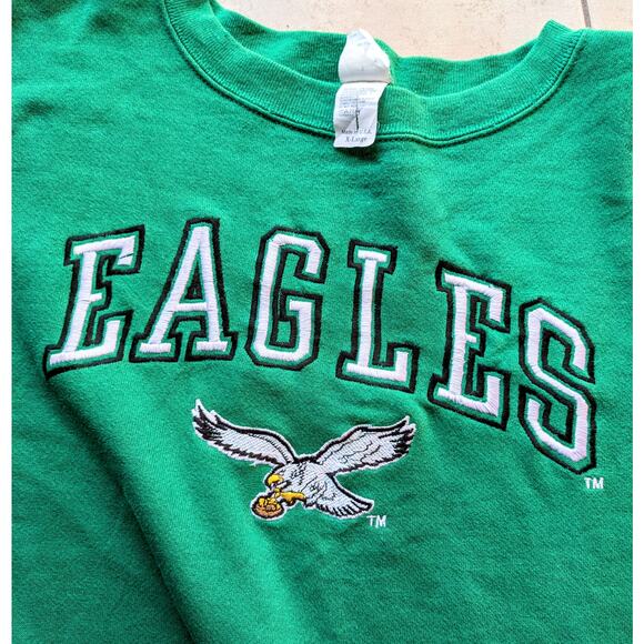 STARTER Other - Philadelphia Eagles 90s COMPETITOR crew sweatshirt XL pullover kelly NFL vintage